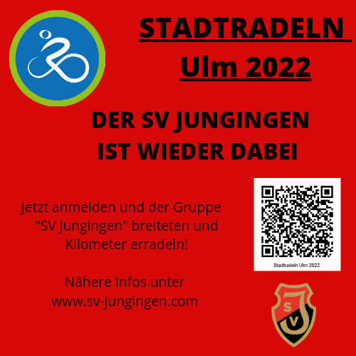 STADTRADELN Ulm 2022 – Der SV Jungingen ist auch wieder dabei! ANMELDUNG AB JETZT!